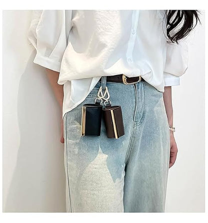 Foldable Keychain Tote Bag with Key Ring