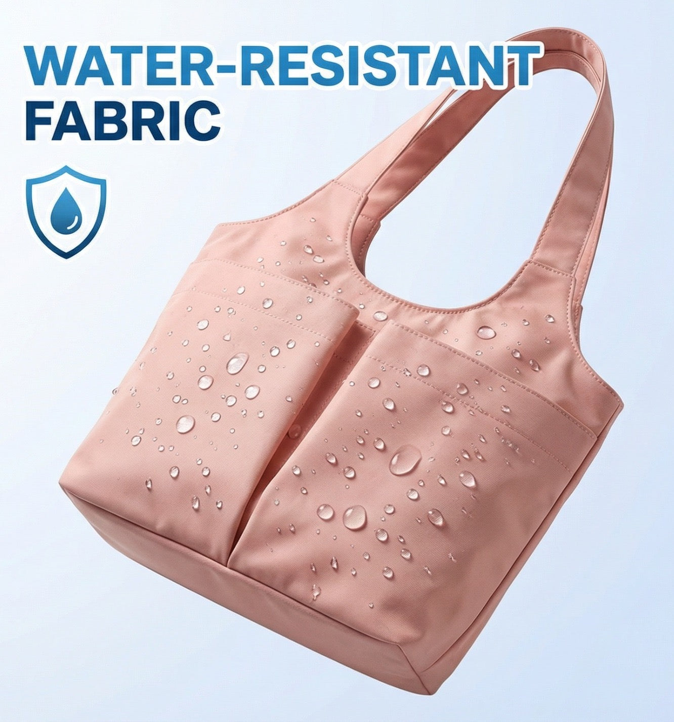 Women's Everyday Essential Waterproof Shoulder Tote Bag – Deep Multi Pocket