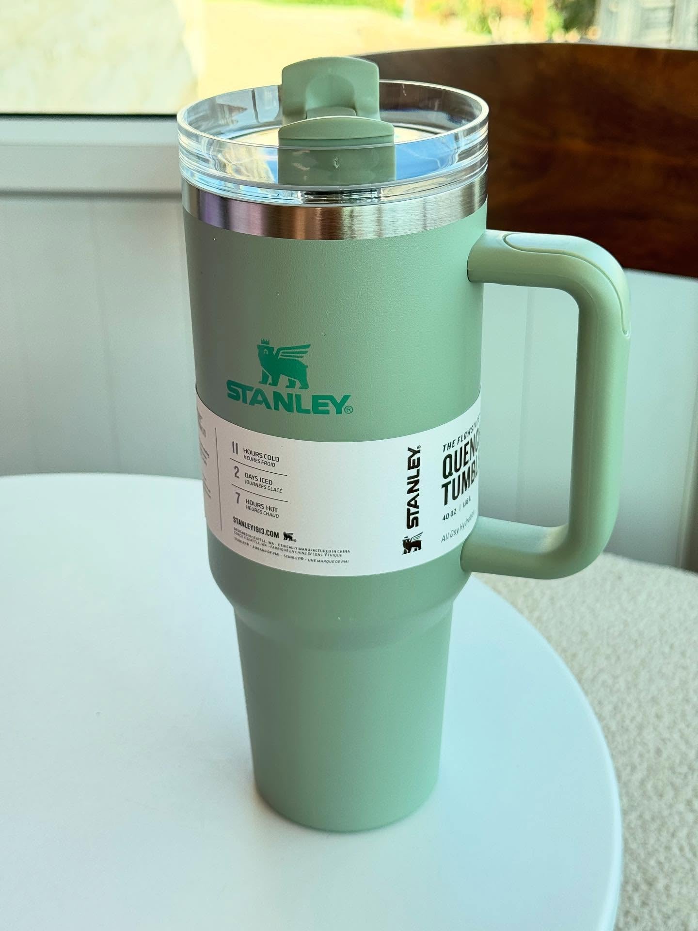 Stanley Quencher H2.0 Tumbler with Handle and Straw 40 oz Insulated Stainless Steel