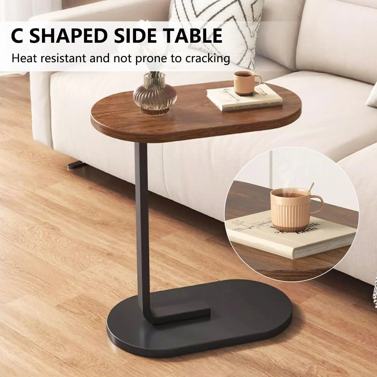 C Shape Side Table multipurpose laptop table