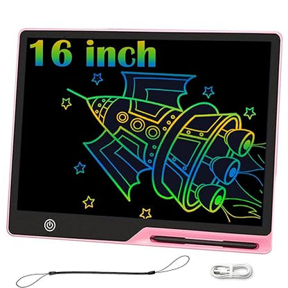16 Inch Lcd Writing Tablet For Kids,Usb Rechargeable Doodle Board Drawing Tablet For Kids.