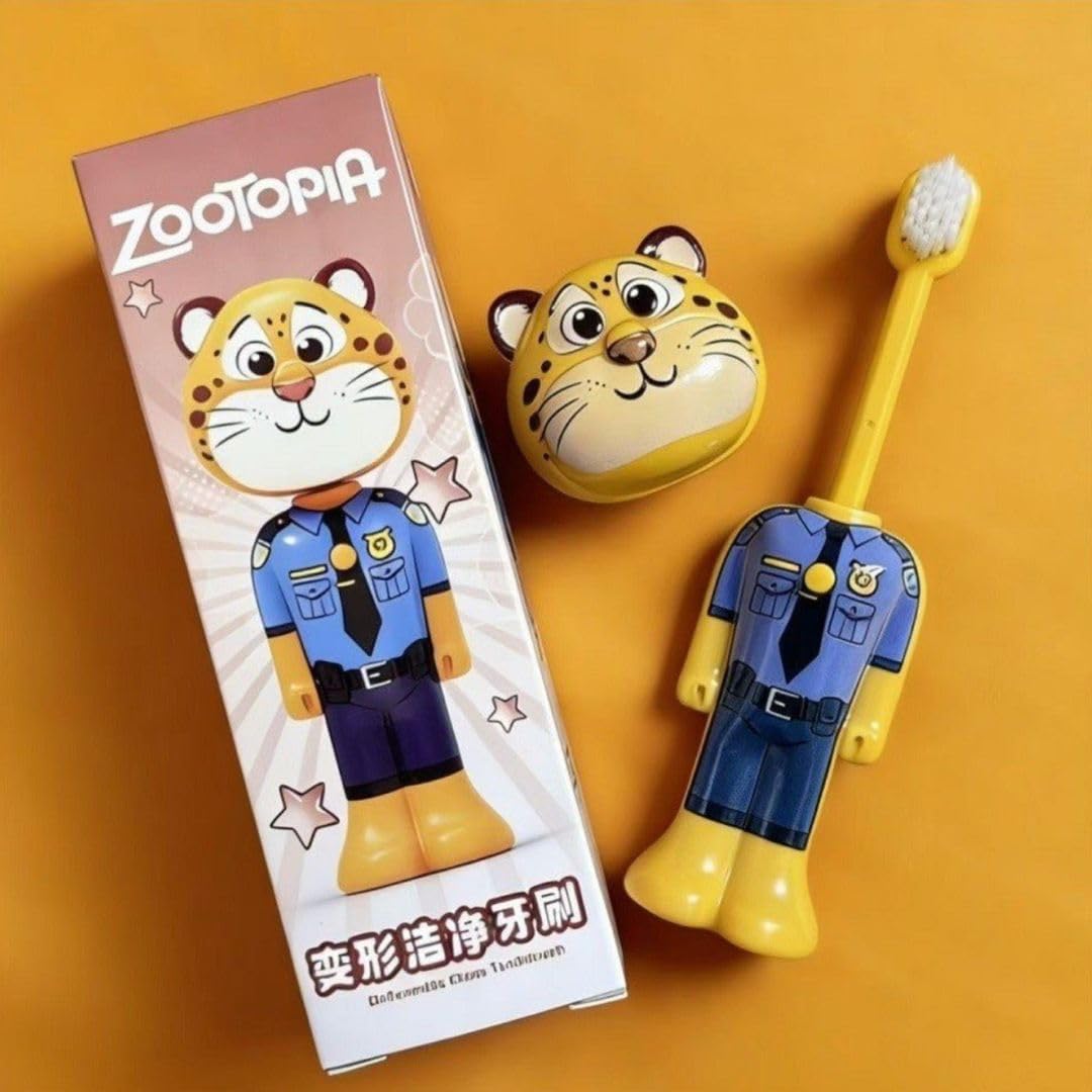 Kids Fun Character Toothbrushes Collection Zootopia, Minecraft & Tom and Jerry Kids Toothbrushes