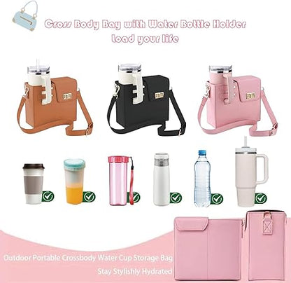 Stanley Cup Purse holder 40 oz, Tumbler Purse, crossbody water bottle bags for women