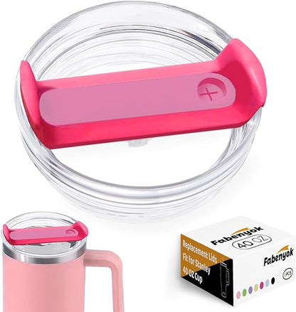 Cap Replacement WITH STANLEY LOGO 40 Oz For Stanley Thermal Water Bottle Cover Coffee Cups Flip Straw