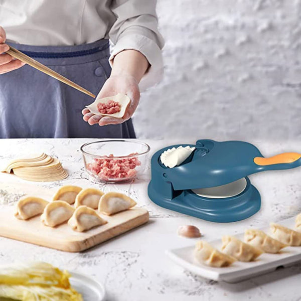 2-in-1 Dumpling Maker Machine for Momos, Samosa, and More - Kitchen Helper