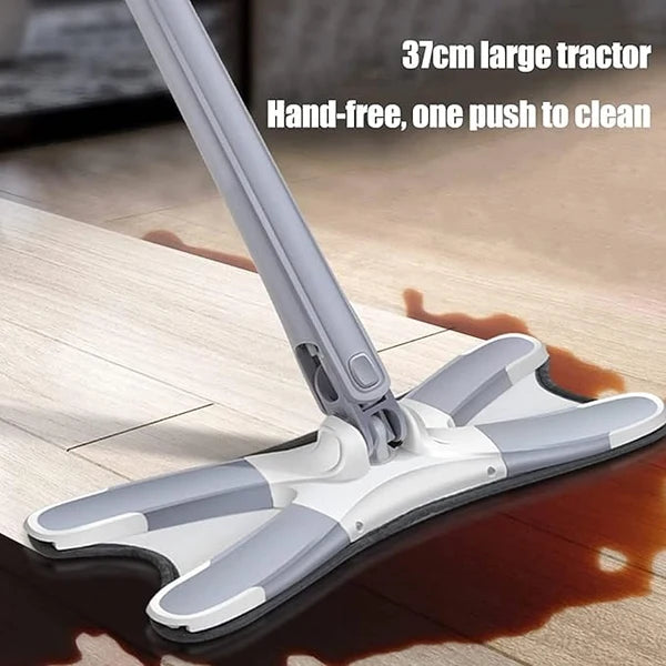 X Mop Hands-Free Self-Wringing Flat Mop – Microfiber Floor Cleaning Mop