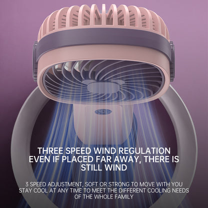Portable USB Rechargeable Mini Fan with Phone Holder | Fast Charging Handheld Travel & Office Fan