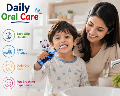 Kids Fun Character Toothbrushes Collection Zootopia, Minecraft & Tom and Jerry Kids Toothbrushes