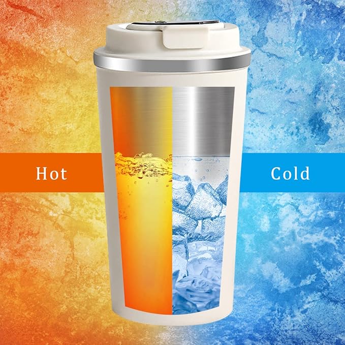 Smart Thermal Coffee Mug LED Temperature Display Insulated 510 ml