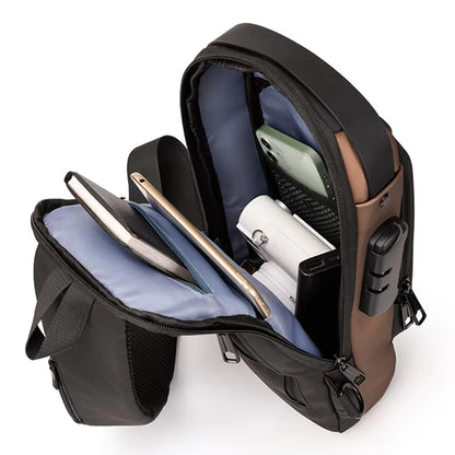 Crossbody Shoulder Backpack Sling Chest Bag for Men