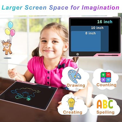 16 Inch Lcd Writing Tablet For Kids,Usb Rechargeable Doodle Board Drawing Tablet For Kids.