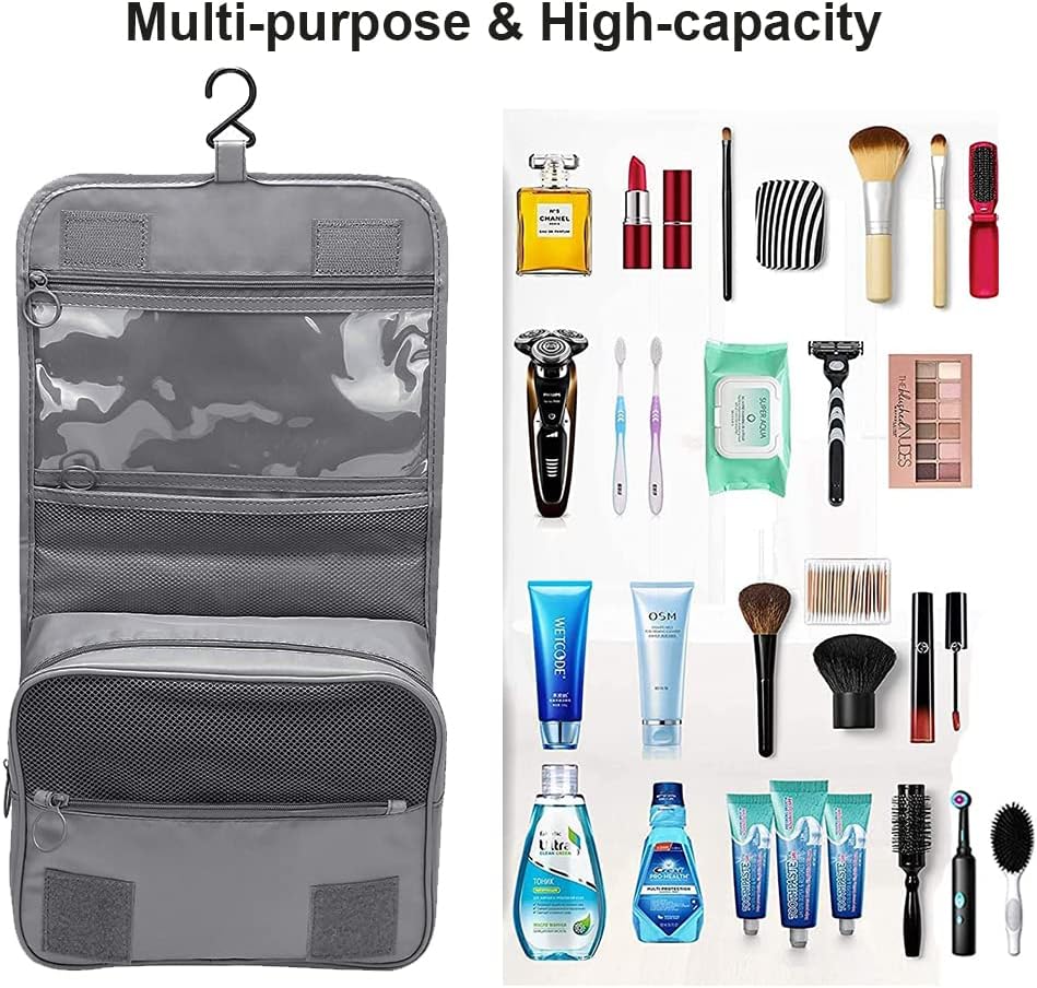 Hanging Travel Toiletry Bag Waterproof Travel Makeup Cosmetic Organizer