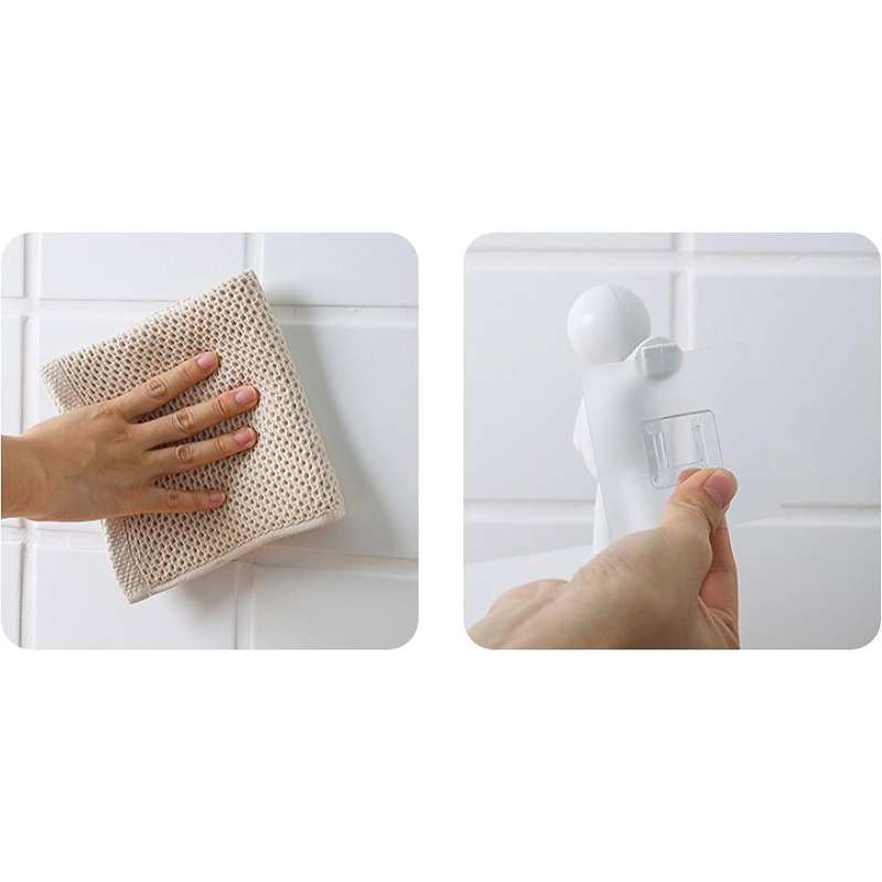Wall Mounted bathroom shelf organizer Black & white