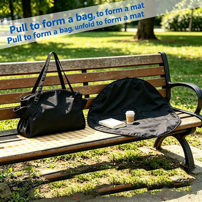Lay-Flat Travel Camping Foldable Drawstring Tote Bag Expandable Jumbo Travel Luggage Bag + Matt