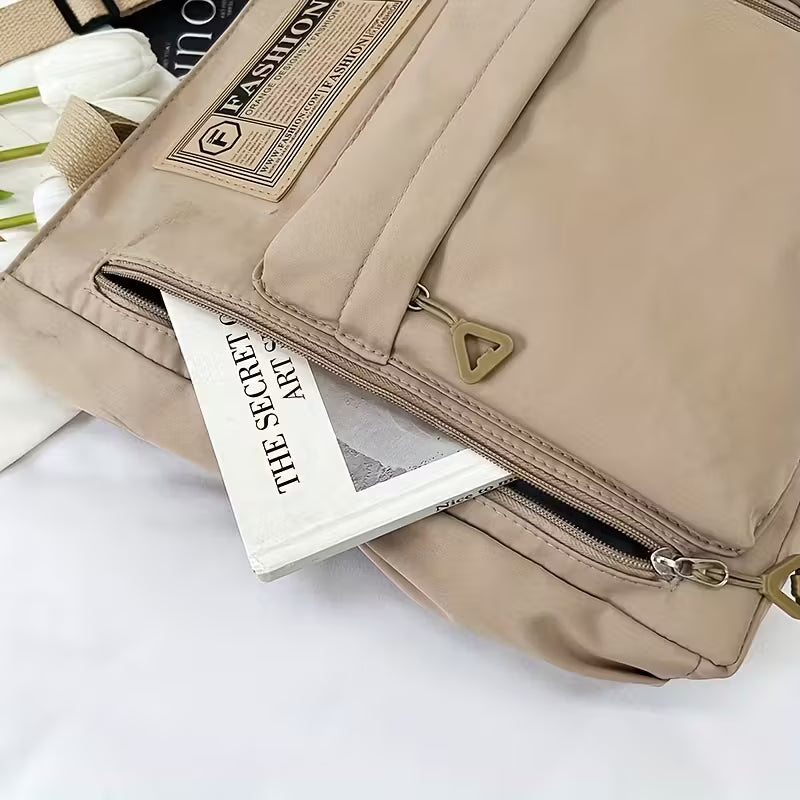 Women's Stylish Large Capacity Nylon Shoulder Bag - Casual Travel & School-college Bag