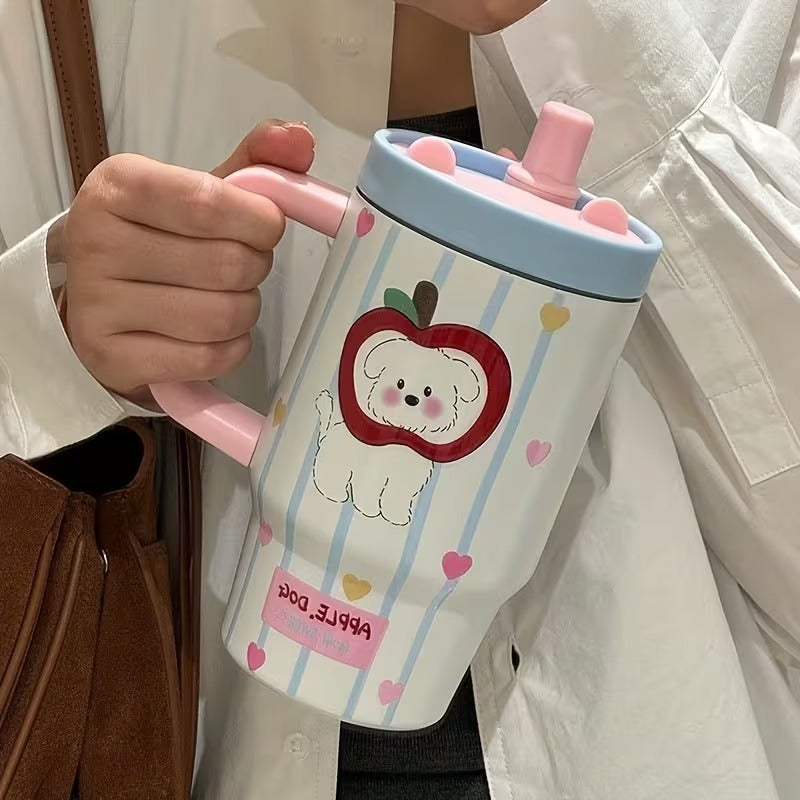 Tumbler, Reusable Insulated Travel Cup with Lid, Stylish Drinking Tumbler for Water, Juice, Coffee & Cold Beverages, Portable Drinkware for Home, Office & Travel