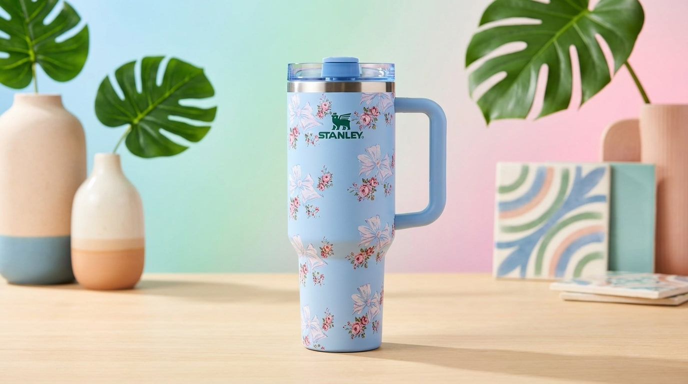 Stanley Quencher H2.0 Tumbler with Handle and Straw 40 oz Insulated Stainless Steel