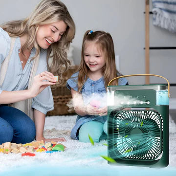 Humidifier Cooling Fan, Personal USB Air Cooler Fan, Mini Air Freshener Cooling Fan, Water Mist Humidification Fan, 3 In 1 Portable Fan Air Conditioner