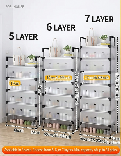 dust proof shoe rack