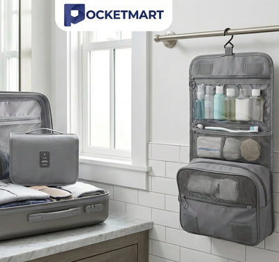 Hanging Travel Toiletry Bag Waterproof Travel Makeup Cosmetic Organizer