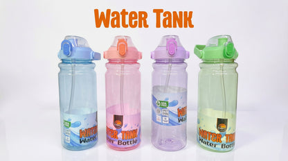 Transparent Big Size Water Bottle 2100ml & 2500ml | Leakproof Sipper Single-Click Unlock Plastic Water Bottle for Gym, Travel & Daily Use