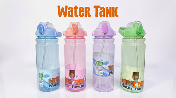 Transparent Big Size Water Bottle 2100ml & 2500ml | Leakproof Sipper Single-Click Unlock Plastic Water Bottle for Gym, Travel & Daily Use