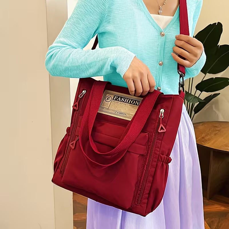 Women's Stylish Large Capacity Nylon Shoulder Bag - Casual Travel & School-college Bag