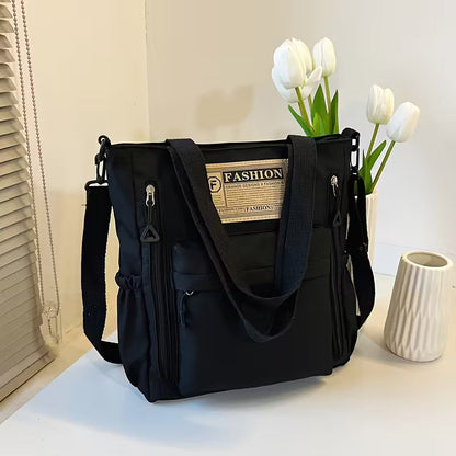 Women's Stylish Large Capacity Nylon Shoulder Bag - Casual Travel & School-college Bag
