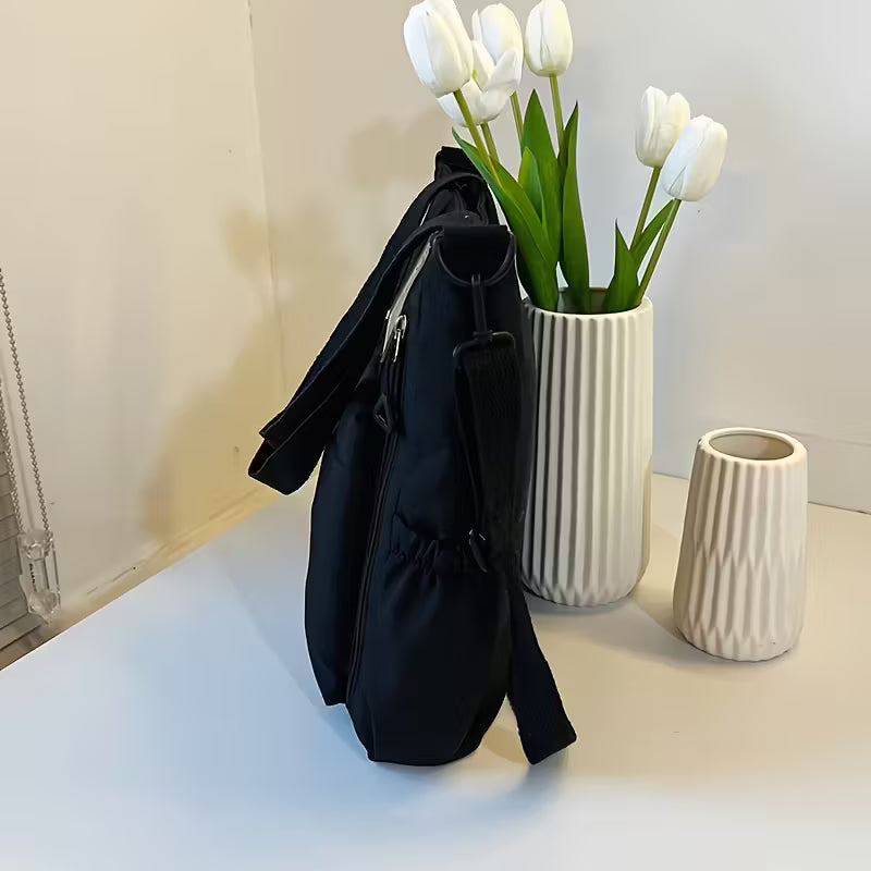 Women's Stylish Large Capacity Nylon Shoulder Bag - Casual Travel & School-college Bag