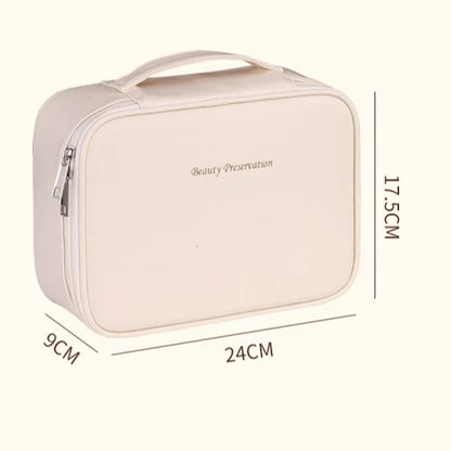 Luxury PU Leather Large Capacity Makeup Bag The Perfect Travel Cosmetic Organizer