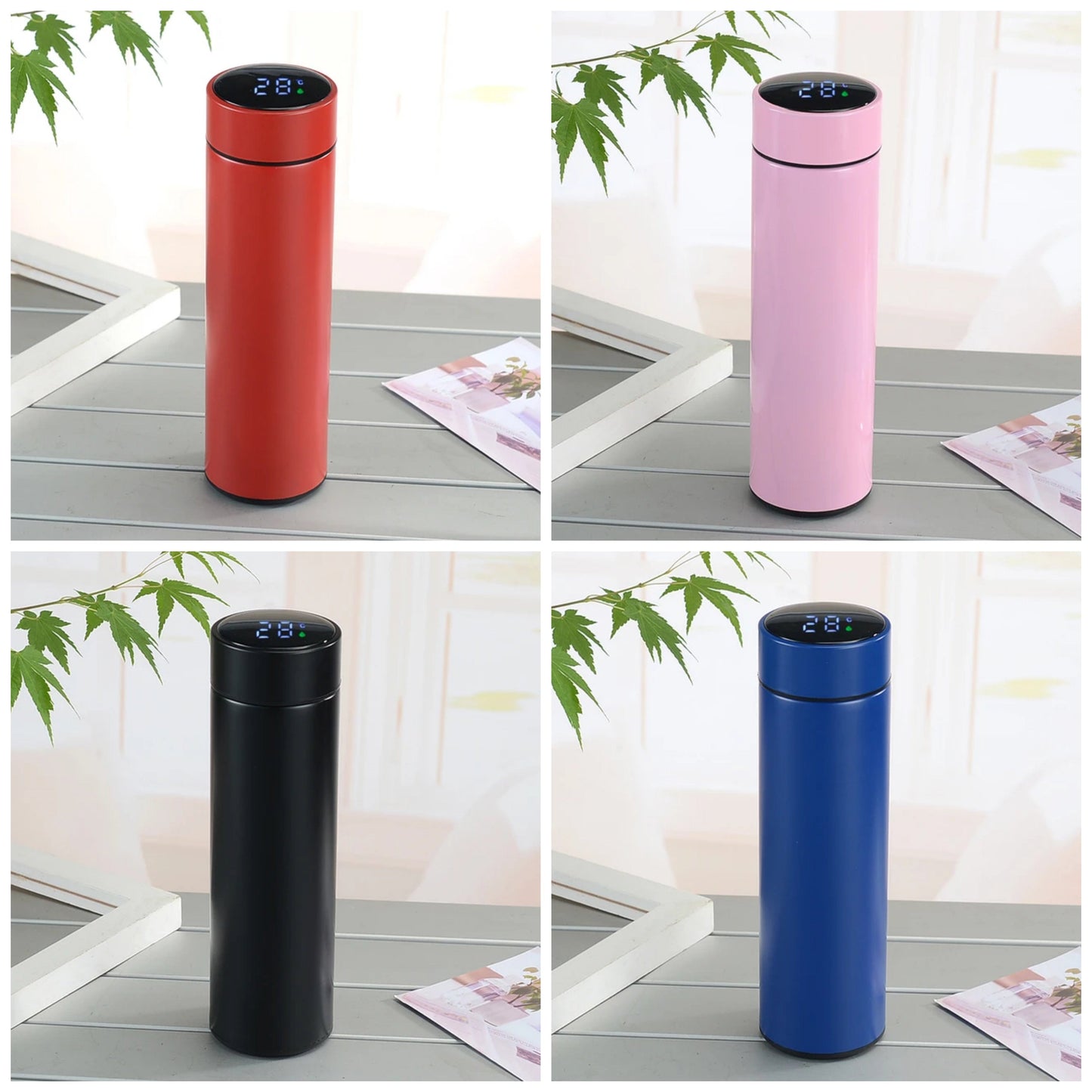Smart Vacuum Insulated  304 Stainless Steel Perfect for Hot & Cold Drinks