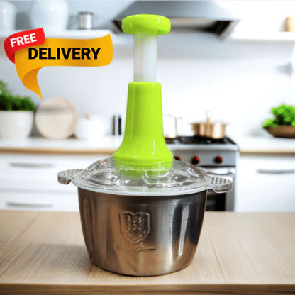 STAINLESS STEEL VEGETABLE CUTTER 2 LITRE