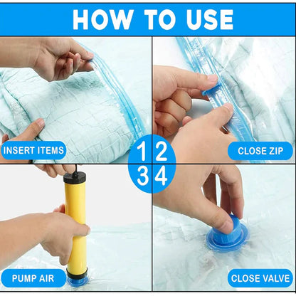 Vaccum storage sealed bags