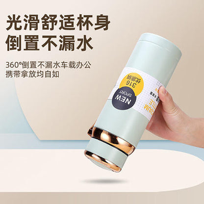 1000ml Vacuum Flask Water Bottle 316 Stainless Steel Rose Gold Lid