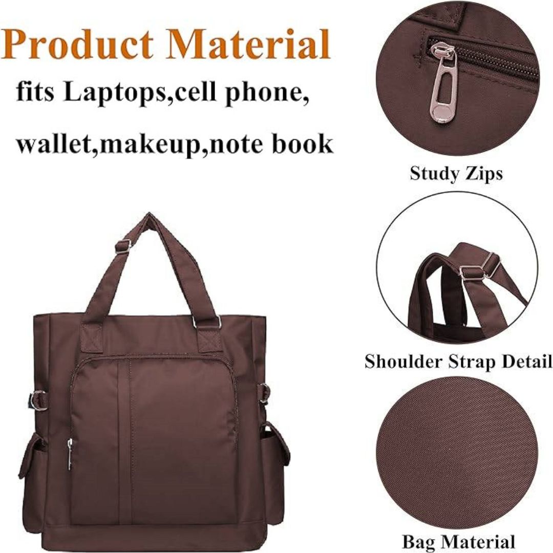 canvas laptop shoulder tote bag for men and women