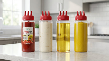 Triple Nozzle Ketchup Bottle 500ml
