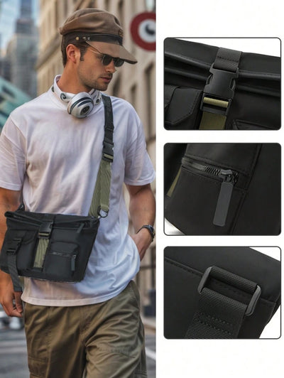 Large Capacity Outdoor Travel Multi-Pocket Shoulder Bag , Crossbody Bag, Camping Bag,For Men