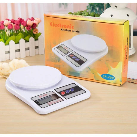 0kg Digital Kitchen Scale | Gram & Food Weighing Scale with LCD & Tare | Mini Waterproof Scale for Cooking & Baking