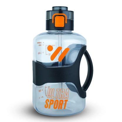 2000ML Plastic Sports Bottle High Quality Direct Drink + Sipper