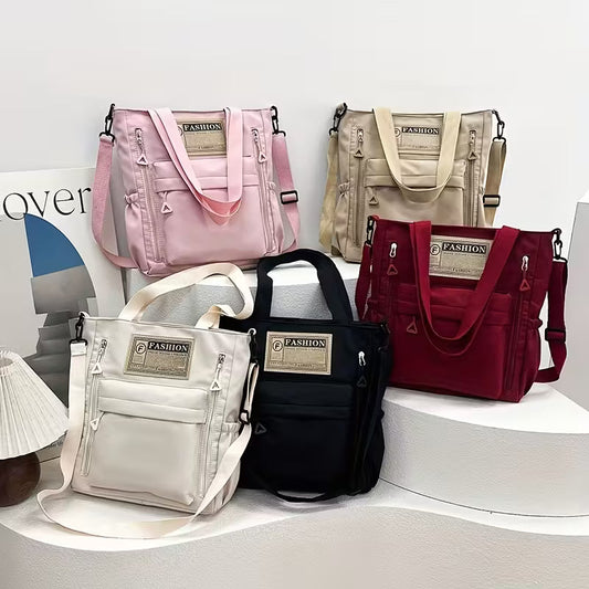 Women's Stylish Large Capacity Nylon Shoulder Bag - Casual Travel & School-college Bag