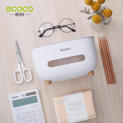 ECOCO TISSUE BOX WITH MULTIFUNCTIONAL HOLDER