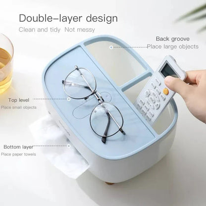 ECOCO TISSUE BOX WITH MULTIFUNCTIONAL HOLDER