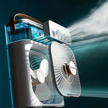 Humidifier Cooling Fan, Personal USB Air Cooler Fan, Mini Air Freshener Cooling Fan, Water Mist Humidification Fan, 3 In 1 Portable Fan Air Conditioner
