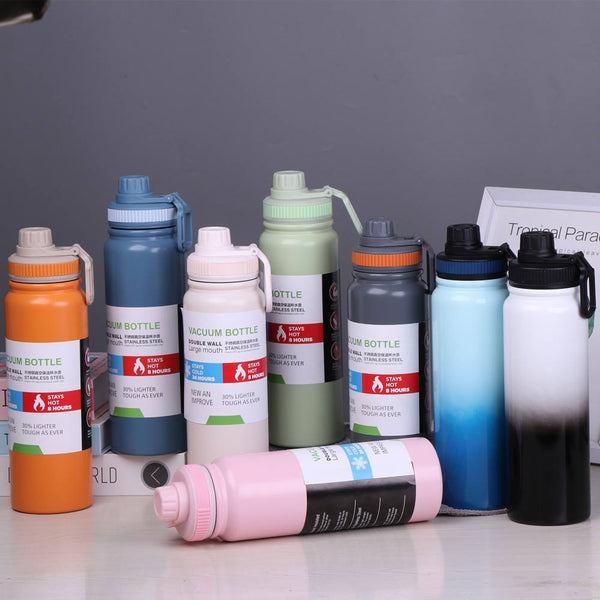 1000ML/800ML Outdoor Thermos Bottle Stainless Steel Water Bottle With Tea Filter Thermal Cup Leak-proof Vacuum Flasks
