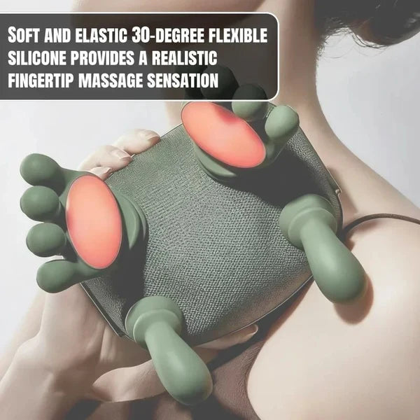Heated Pillow Neck And Back Massager, Bionic Neck Shoulder Massager, Electric Kneading Muscles Massager