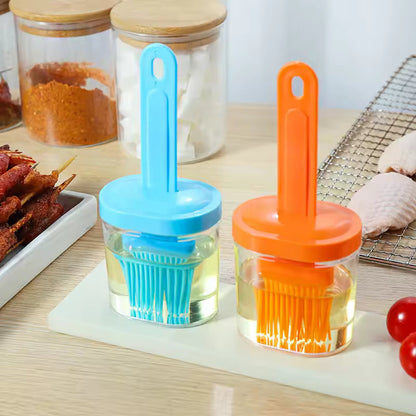 Upgrade Your Kitchen with a Dustproof, High-Temp Oil Brush & Bottle Set