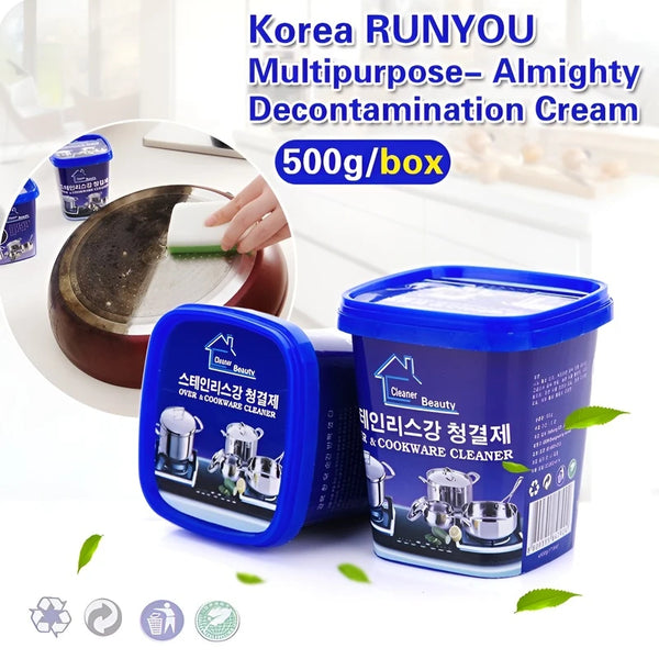 Stainless Steel Cleaning Cream Kitchenware Stain Dirt Cleaner Pot  Rust Removal