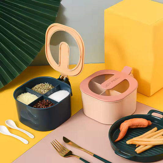 Organize Your Spices with This 4-in-1 Airtight Kitchen Storage Box and Dispenser
