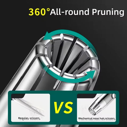 Nose Hair Trimmer - Stainless Steel - Manual Washable Portable