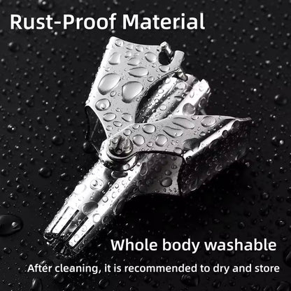 Nose Hair Trimmer - Stainless Steel - Manual Washable Portable